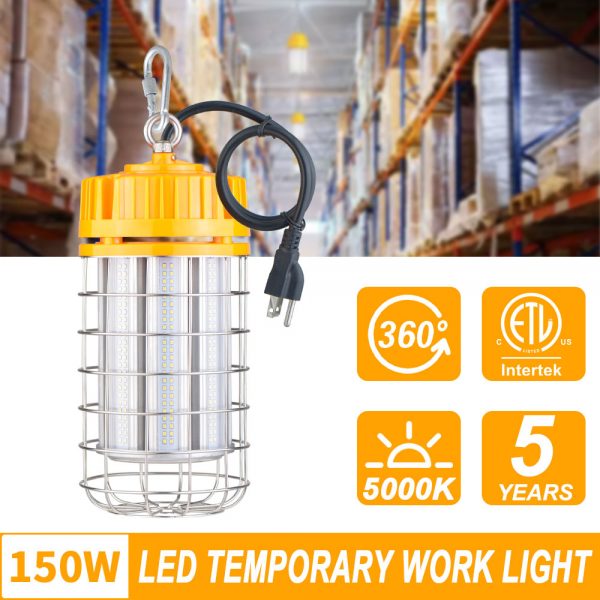 150W LED Temporary Work Light 5000K 19,500Lm with ETL Listed