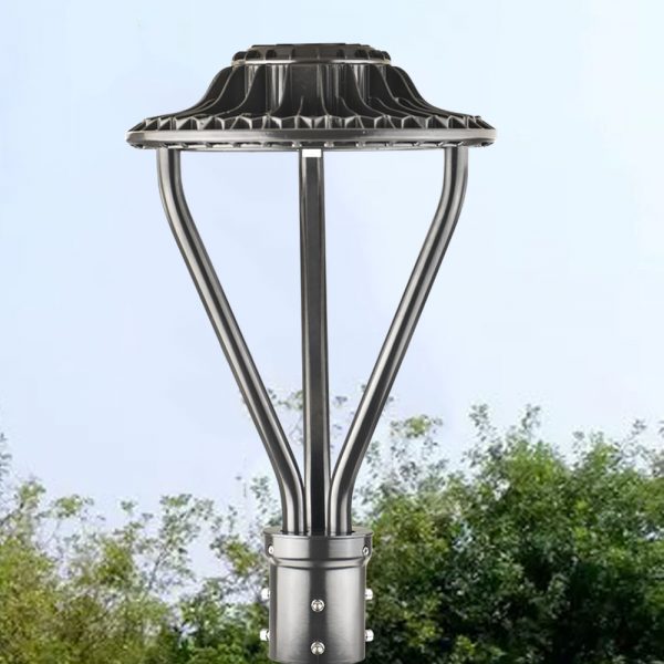 50W Led Post Top Light 6,500lm LED Circular Area Light 5000K for School Yard Garden ETL Listed