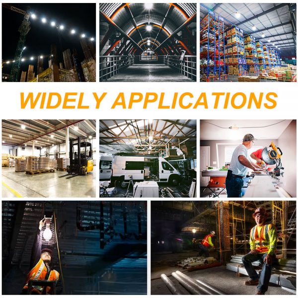 LED Temporary Work Light 150W 19,500LM Linkable LED Job Site Temporary Work Light with ETL DLC Listed - Image 6